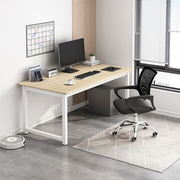 28.7 "H Desk di scrittura contemporanea rettangolare in legno da ufficio