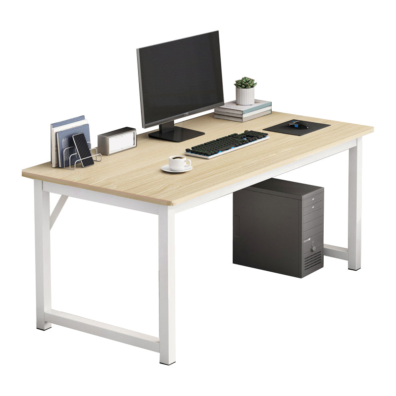 28.7 "H Desk di scrittura contemporanea rettangolare in legno da ufficio