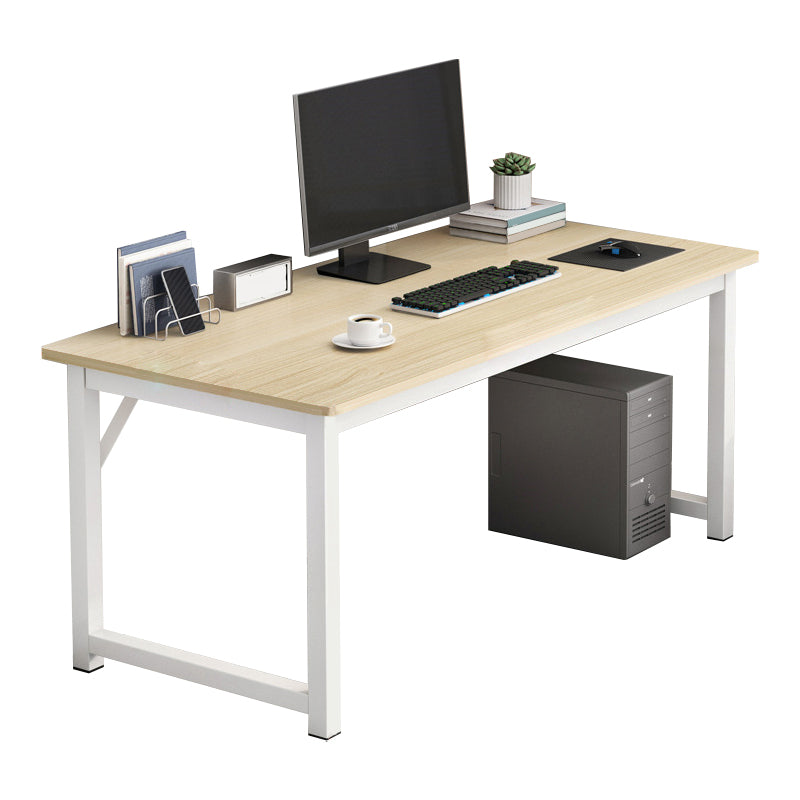 28.7 "H Desk di scrittura contemporanea rettangolare in legno da ufficio