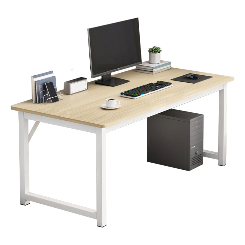 28.7 "H Desk di scrittura contemporanea rettangolare in legno da ufficio