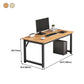 28.7 "H Desk di scrittura contemporanea rettangolare in legno da ufficio