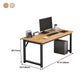 28.7 "H Desk di scrittura contemporanea rettangolare in legno da ufficio