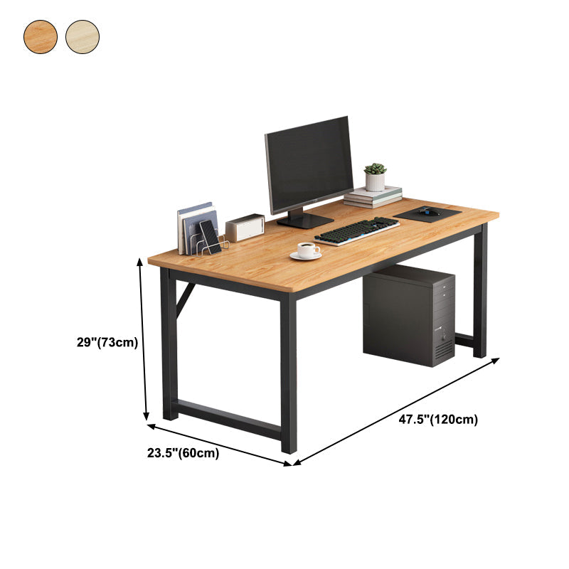 28.7 "H Desk di scrittura contemporanea rettangolare in legno da ufficio