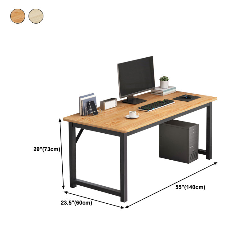 28.7 "H Desk di scrittura contemporanea rettangolare in legno da ufficio