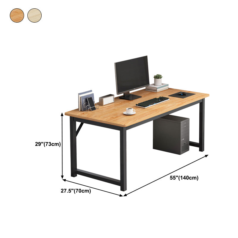 28.7 "H Desk di scrittura contemporanea rettangolare in legno da ufficio