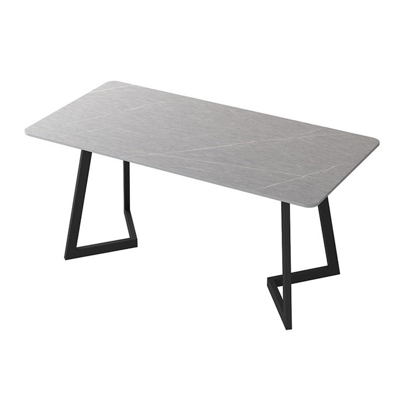 Contemporary Office Desk 29.53-inch Rectangular Writing Desk Black Gray Clearhalo 'furn' 'furn_office_desk' 'Furniture' 'Office Desks' 'Office Furniture' 'office_desk' 5799820