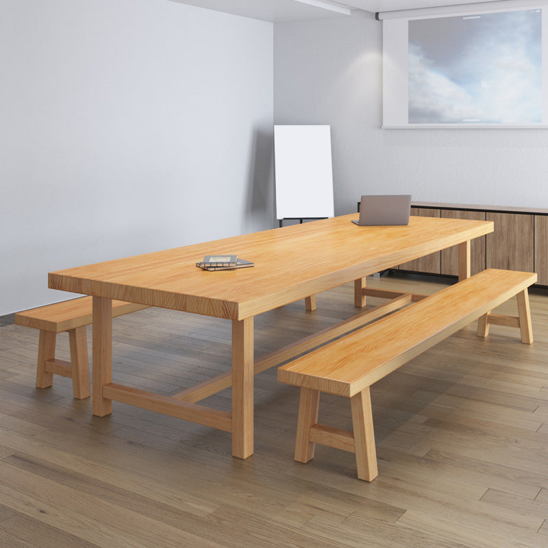 Escritorio de oficina moderno de 30 "H Moderno de escritorio de madera maciza de pino sólido