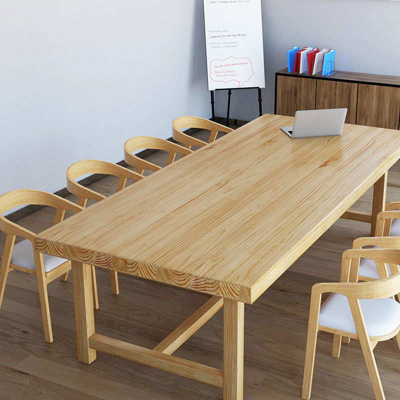 Escritorio de oficina moderno de 30 "H Moderno de escritorio de madera maciza de pino sólido