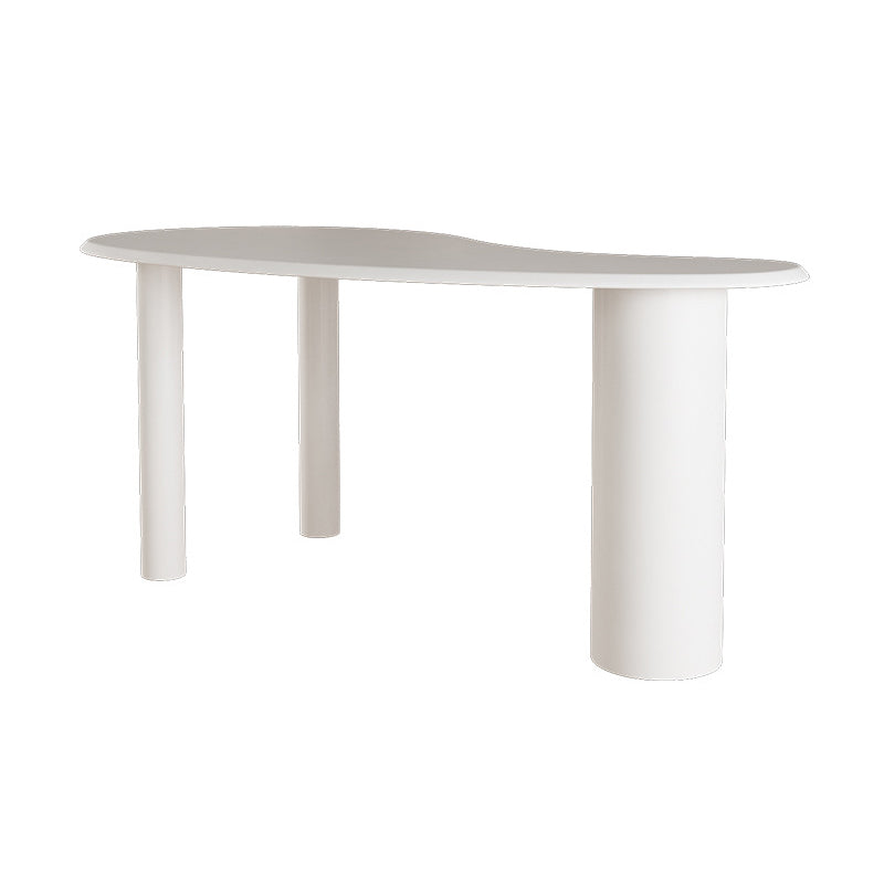 29.5" H White Irregular Shape Working Writing Desk Modern Style Desk for Office Clearhalo 'furn' 'furn_office_desk' 'Furniture' 'Office Desks' 'Office Furniture' 'office_desk' 5799946