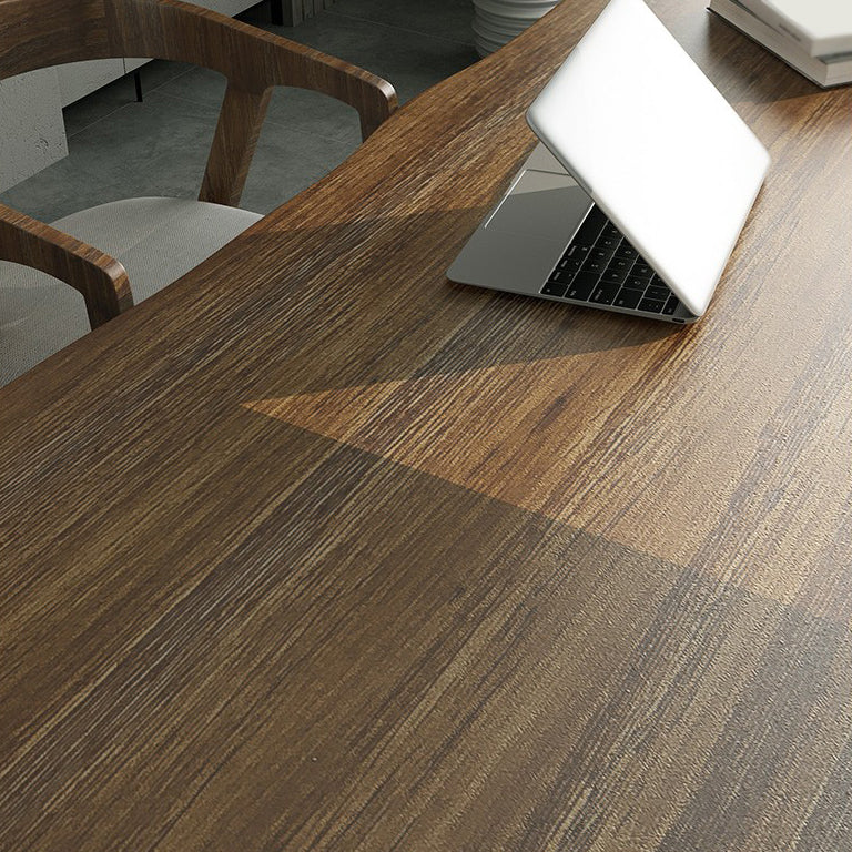 29.5 "H Contemporain Simple Wood Office Bureau Home Writing Desk avec base de traîneau