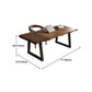 29.5 "H Contemporain Simple Wood Office Bureau Home Writing Desk avec base de traîneau