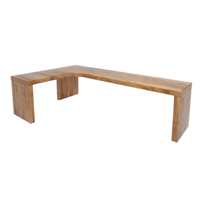 Solid Wood L-Shape Writing Desk Brown 29.6-inch High Office Desk for Home and Office Clearhalo 'furn' 'furn_office_desk' 'Furniture' 'Office Desks' 'Office Furniture' 'office_desk' 5800022