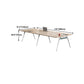 Natural Wood Rectangular Writing Desk Contemporary Office Desk