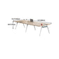 Natural Wood Rectangular Writing Desk Contemporary Office Desk