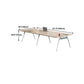Natural Wood Rectangular Writing Desk Contemporary Office Desk
