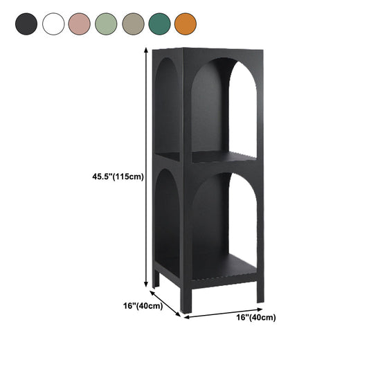 Modern Metal Bookcase Open Storage Shelves Included Etagere Bookshelf