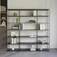 Modern Open Storage Bookcase 9.8" W Iron Frame Bookshelf with Shelves Clearhalo 'Bookcases' 'furn' 'furn_bookcases' 'Furniture' 'Office Furniture' 5800330