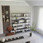 Modern Open Storage Bookcase 9.8" W Iron Frame Bookshelf with Shelves Clearhalo 'Bookcases' 'furn' 'furn_bookcases' 'Furniture' 'Office Furniture' 5800337