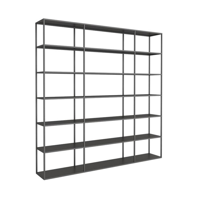 Modern Open Storage Bookcase 9.8" W Iron Frame Bookshelf with Shelves Clearhalo 'Bookcases' 'furn' 'furn_bookcases' 'Furniture' 'Office Furniture' 5800339