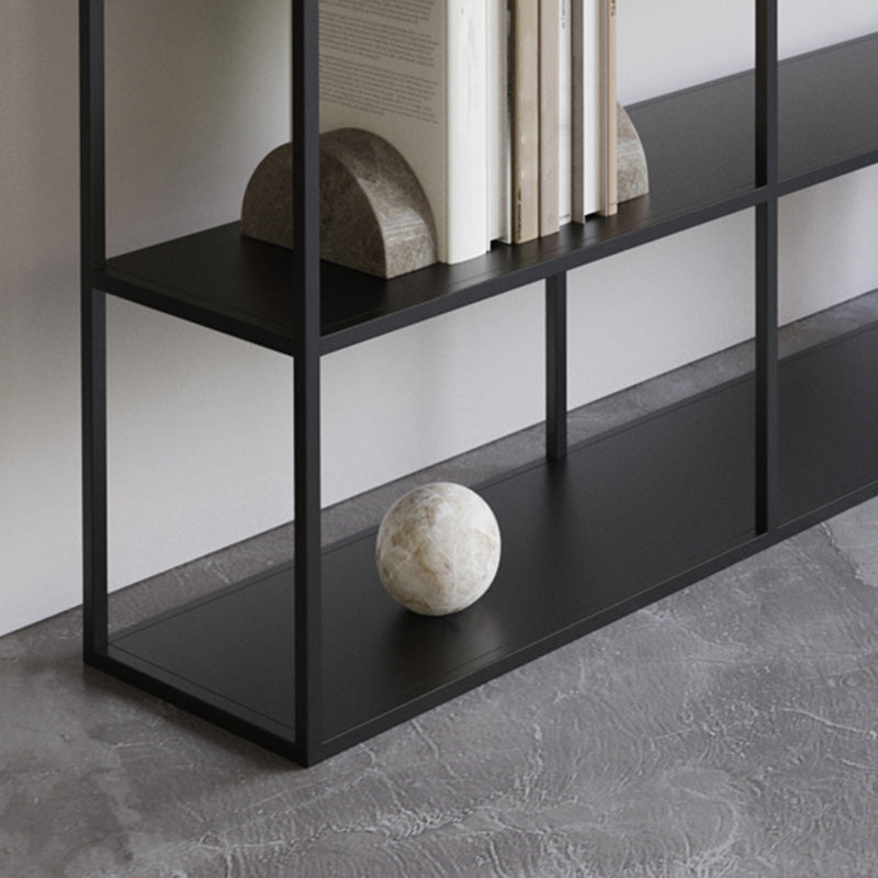 Modern Open Storage Bookcase 9.8" W Iron Frame Bookshelf with Shelves Clearhalo 'Bookcases' 'furn' 'furn_bookcases' 'Furniture' 'Office Furniture' 5800343