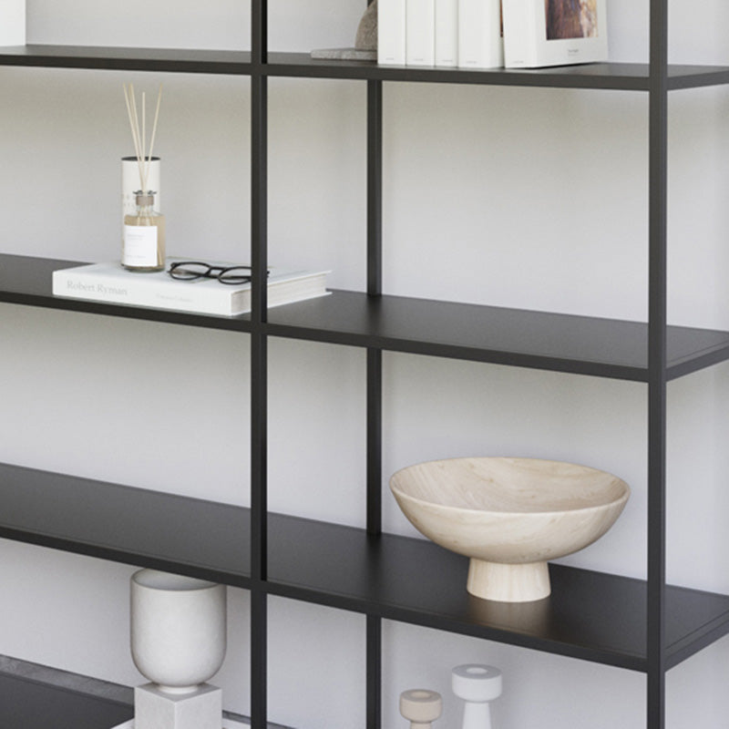 Modern Open Storage Bookcase 9.8" W Iron Frame Bookshelf with Shelves Clearhalo 'Bookcases' 'furn' 'furn_bookcases' 'Furniture' 'Office Furniture' 5800345