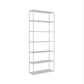 Modern Open Storage Bookcase 9.8" W Iron Frame Bookshelf with Shelves 31"L x 10"W x 71"H White Clearhalo 'Bookcases' 'furn' 'furn_bookcases' 'Furniture' 'Office Furniture' 5800353