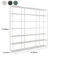 Modern Open Storage Bookcase 9.8" W Iron Frame Bookshelf with Shelves Clearhalo 'Bookcases' 'furn' 'furn_bookcases' 'Furniture' 'Office Furniture' 5800366
