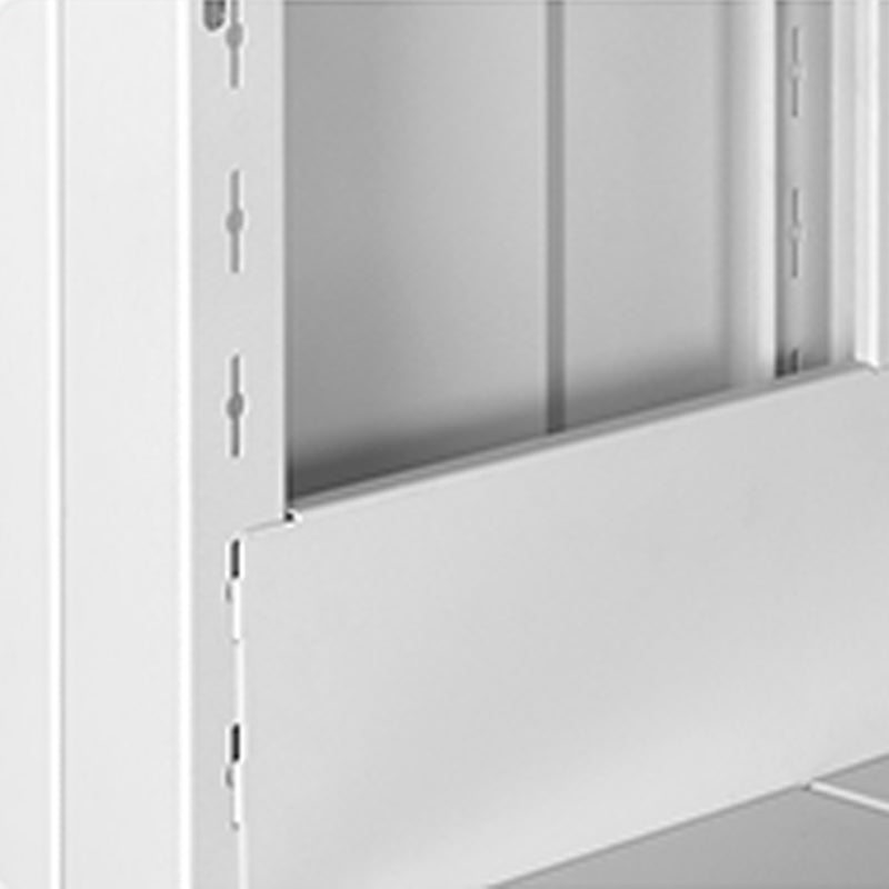 Estantería de metal estantería moderna con estantes rectangulares, 11.8 "de ancho