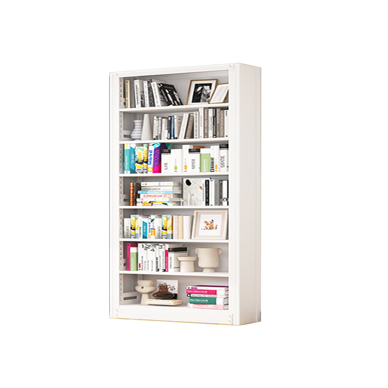 Estantería de metal estantería moderna con estantes rectangulares, 11.8 "de ancho