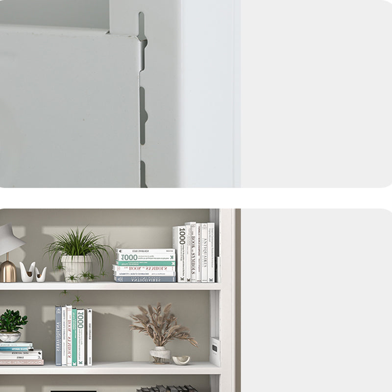 棚付きの長方形のオープンブックケースモダンなエタゲールの本棚