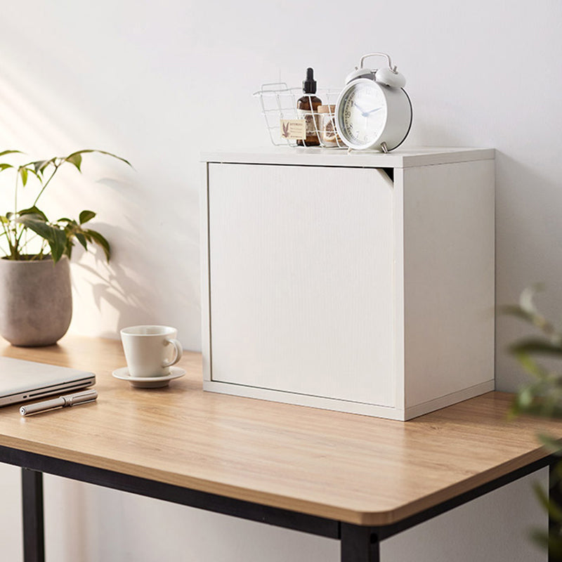 9.45 "W Cube ingegnerizzato in legno in legno libreria contemporanea per soggiorno