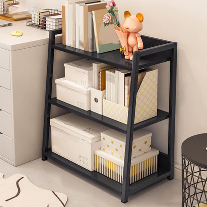 Ladder Steel Book Case for Living Room 11.81" W Open Back Modern Shelf