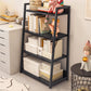 Ladder Steel Book Case for Living Room 11.81" W Open Back Modern Shelf