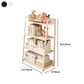Ladder Steel Book Case for Living Room 11.81" W Open Back Modern Shelf