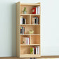 Contemporary Floor Closed Back Book Shelf Wooden Home Shelf Bookcase with Shelves