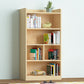 Contemporary Floor Closed Back Book Shelf Wooden Home Shelf Bookcase with Shelves