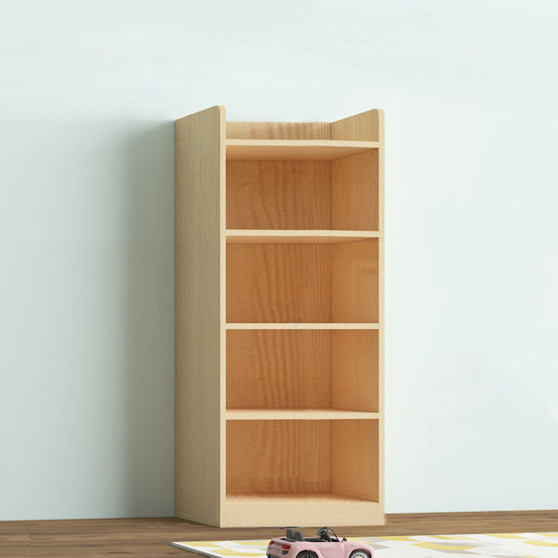 Contemporary Floor Closed Back Book Shelf Wooden Home Shelf Bookcase with Shelves