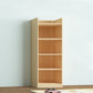 Contemporary Floor Closed Back Book Shelf Wooden Home Shelf Bookcase with Shelves