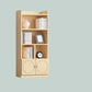 Contemporary Floor Closed Back Book Shelf Wooden Home Shelf Bookcase with Shelves