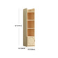 Contemporary Floor Closed Back Book Shelf Wooden Home Shelf Bookcase with Shelves