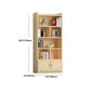 Contemporary Floor Closed Back Book Shelf Wooden Home Shelf Bookcase with Shelves