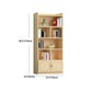 Contemporary Floor Closed Back Book Shelf Wooden Home Shelf Bookcase with Shelves