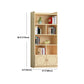Contemporary Floor Closed Back Book Shelf Wooden Home Shelf Bookcase with Shelves