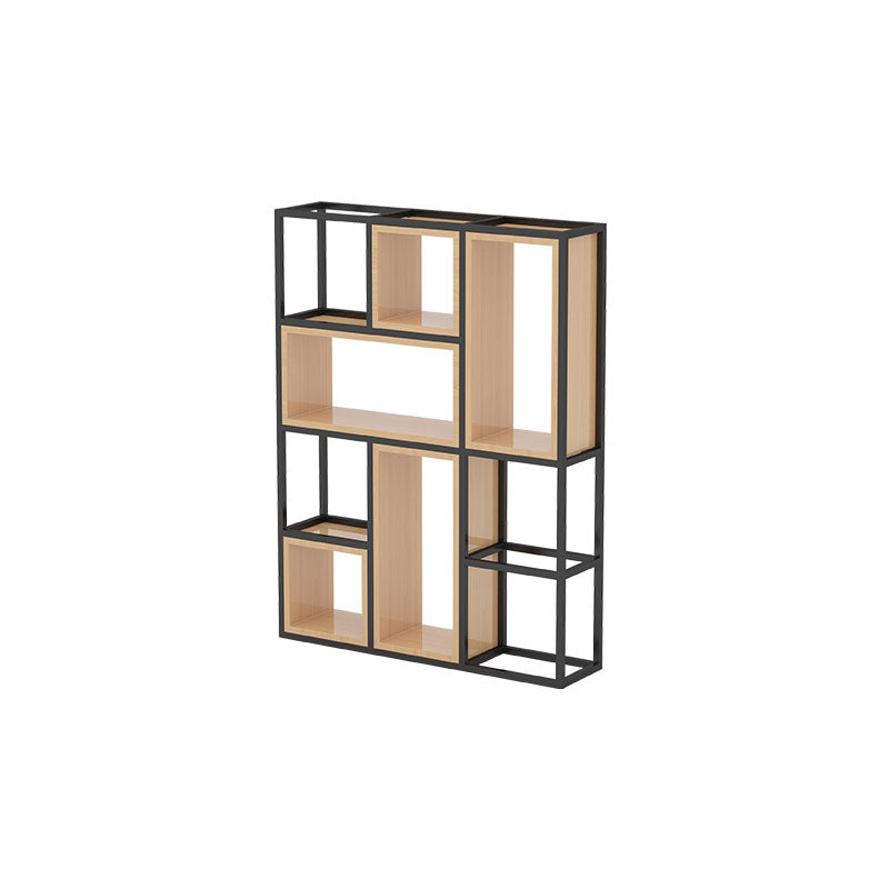 Libreria di scaffali geometrici libreria in metallo contemporaneo per ufficio