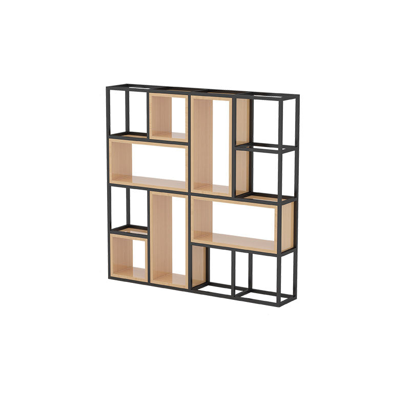Libreria di scaffali geometrici libreria in metallo contemporaneo per ufficio