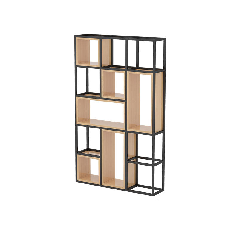 Libreria di scaffali geometrici libreria in metallo contemporaneo per ufficio