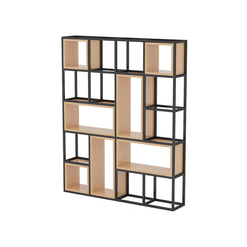 Libreria di scaffali geometrici libreria in metallo contemporaneo per ufficio