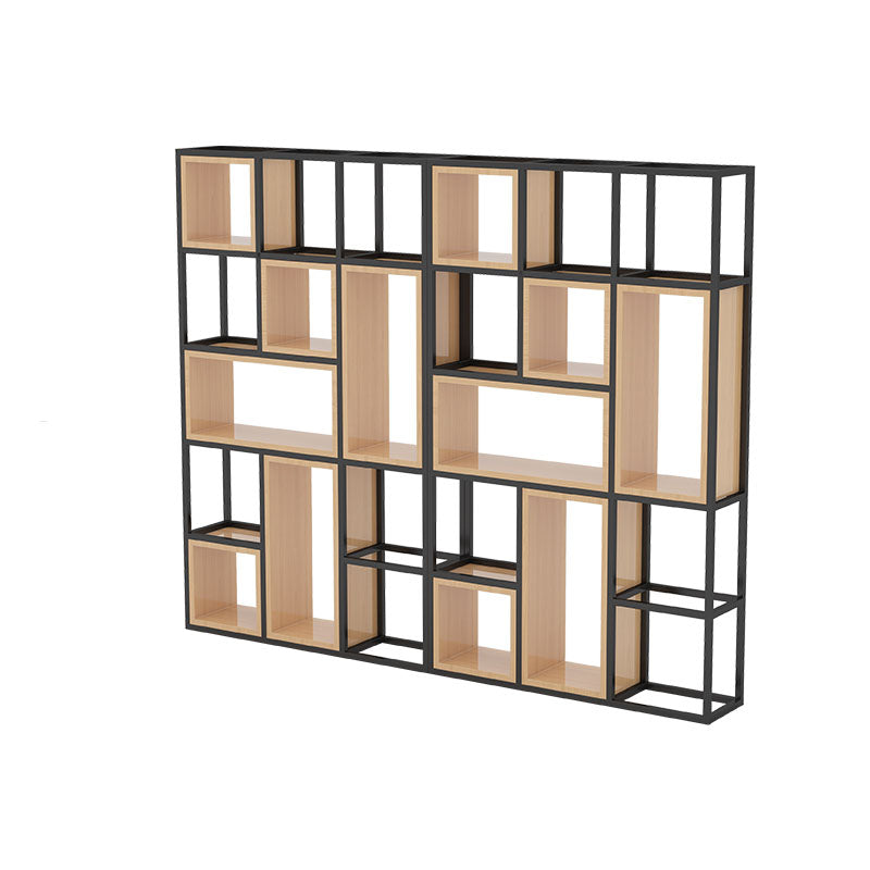 Libreria di scaffali geometrici libreria in metallo contemporaneo per ufficio