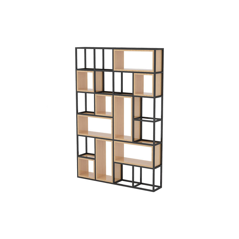 Libreria di scaffali geometrici libreria in metallo contemporaneo per ufficio