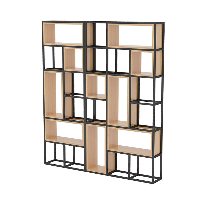 Libreria di scaffali geometrici libreria in metallo contemporaneo per ufficio